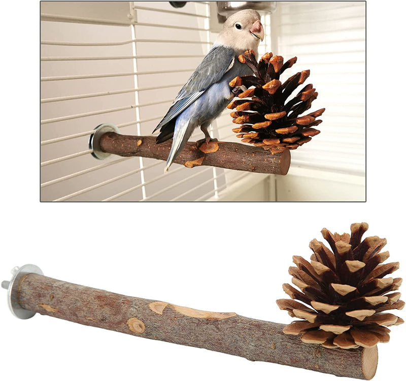 Jeanoko Natural Perch Bird Stand Pole, Bite Resistant Cage Accessories Easy to Grasp Additional Space Bird Stand Perch for Lovebirds for Parakeets(L) Animals & Pet Supplies > Pet Supplies > Bird Supplies Jeanoko   