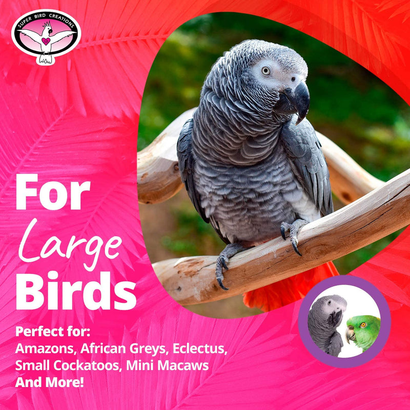 Super Bird Creations SB1107 Bagel Cascade Bird Toy, Large Bird Size, Refillable Bagels, 15” X 4.5” Animals & Pet Supplies > Pet Supplies > Bird Supplies > Bird Toys Super Bird Creations, LLC   