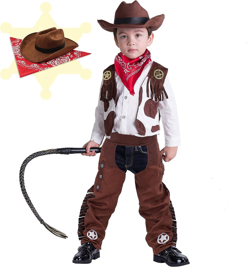 Spooktacular Creations Cowboy Costume Deluxe Set for Kids Halloween Party Dress Up,Role Play and Cosplay (S(5-7Yr))  Joyin Inc   