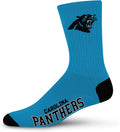 FBF - NFL Deuce Adult Team Logo Crew Dress Socks Footwear for Men and Women Game Day Apparel Sporting Goods > Outdoor Recreation > Winter Sports & Activities FBF Carolina Panthers Large 