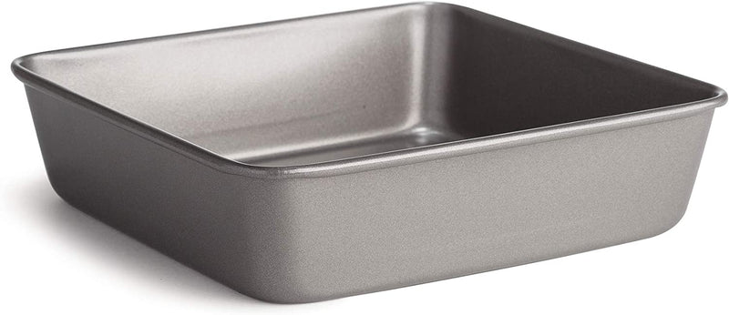 Cooking Light Heavy Duty Nonstick Bakeware Carbon Steel Baking Sheet or Cookie Sheet with Quick Release Coating, Manufactured without PFOA, Dishwasher Safe, Oven Safe, 15-Inch X 10-Inch, Gray Home & Garden > Kitchen & Dining > Cookware & Bakeware Epoca 8-Inch x 8-Inch Square Cake Pan  