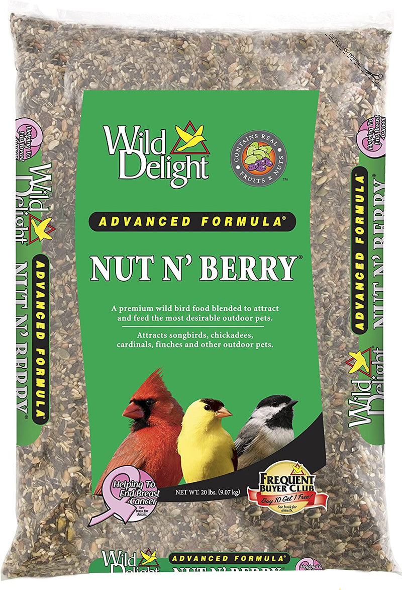 Wild Delight 366200 20-Pound Nut N-Berry Birdfood, 20 Lb Animals & Pet Supplies > Pet Supplies > Bird Supplies > Bird Food Arett Sales - LG Birdfood Standard Packaging 20 lb