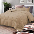 Comforter Bed Set - All Season Chocolate down Alternative Quilted Comforter Bed Set - 100% Cotton 800 Thread Count - Duvet Insert or Stand Alone Comforter - 3 Pcs Set - Oversized Queen Home & Garden > Linens & Bedding > Bedding > Quilts & Comforters BSC Collection Taupe Oversized Queen 