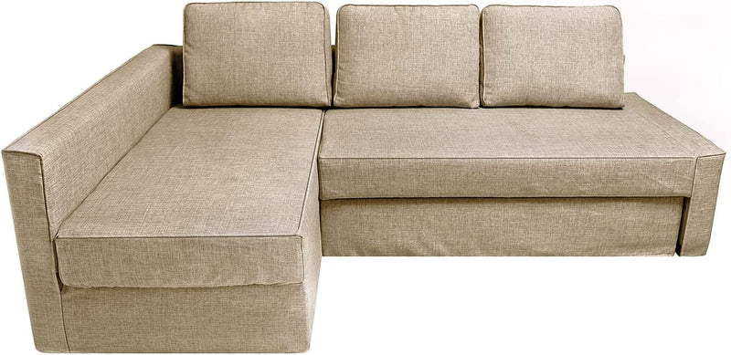CRIUSJA Couch Covers for IKEA Friheten Sofa Bed Sleeper, Couch Cover for Sectional Couch, Sofa Covers for Living Room, Sofa Slipcovers with Cushion and Throw Pillow Covers (2030-17, Left Chaise) Home & Garden > Decor > Chair & Sofa Cushions CRIUSJA S-4 Left Chaise 