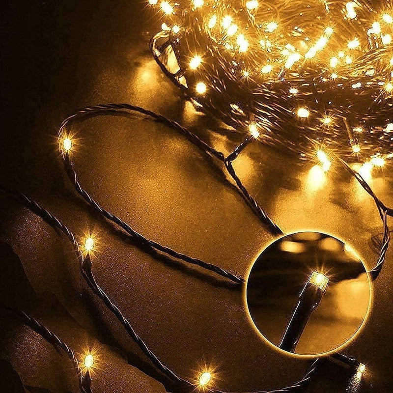 Echosari [2 Pack] Battery Operated Christmas Lights 16Ft Green Wire 50 LED Fairy String Light with Remote, Timer, 8 Modes, Dimmable for Indoor Outdoor Xmas Tree Wedding Party Decoration (Warm White) Home & Garden > Lighting > Light Ropes & Strings echosari   