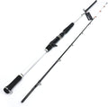 Ecooda 2-Pieces Saltwater Offshore Casting/Spinning Carbon Fiber Boat Fishing Rod Portable Travel Fishing Rod with Pearlized Color Rod Tip (Length 6＇6＂/7＇6＂/8＇6＂ Max Drag 35/44/57 LB) Sporting Goods > Outdoor Recreation > Fishing > Fishing Rods ECOODA Black(CASTING) Casting 8'6" 