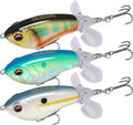 TRUSCEND Topwater Fishing Lures with BKK Hooks, Plopper Fishing Lure for Bass Catfish Pike Perch, Floating Minnow Bass Bait with Propeller Tail, Top Water Pencil Plopper Lures Freshwater or Saltwater Sporting Goods > Outdoor Recreation > Fishing > Fishing Tackle > Fishing Baits & Lures TRUSCEND A-3",0.3oz  