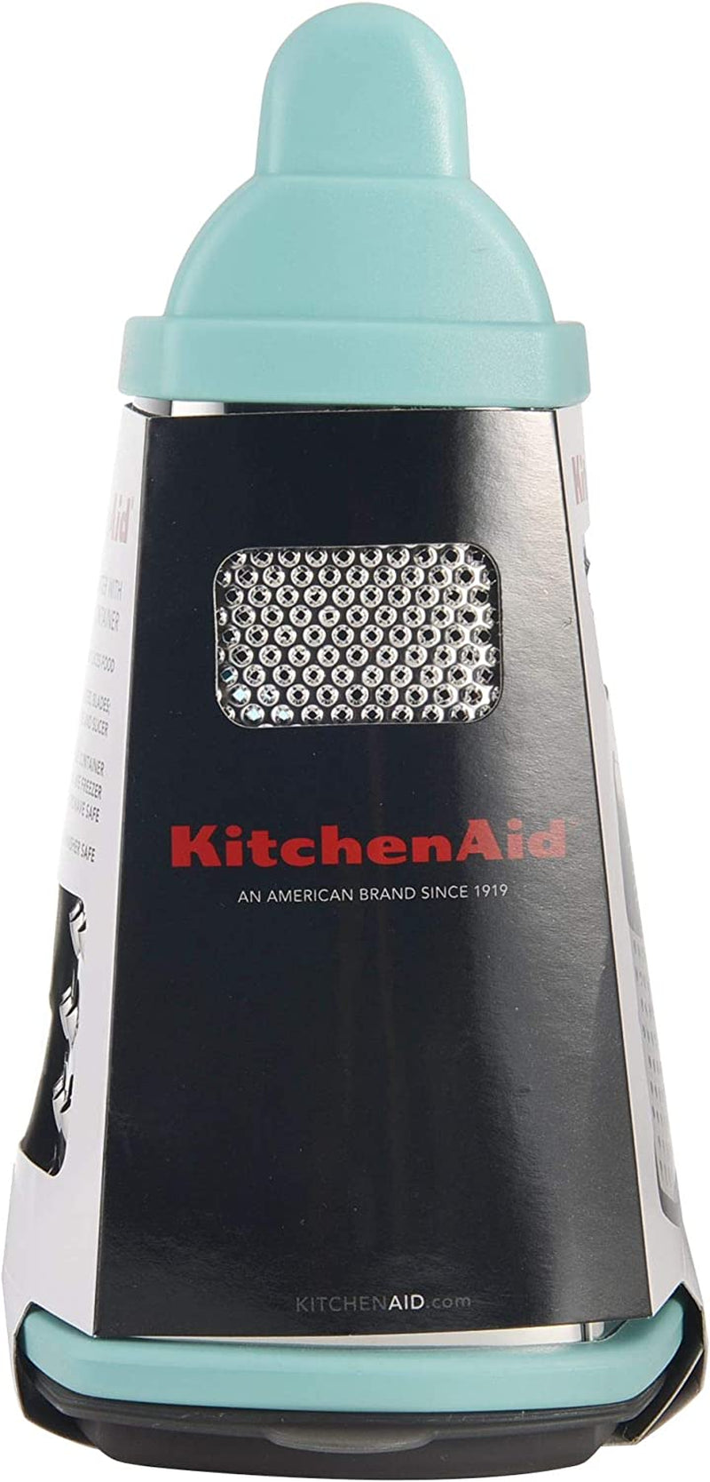 Kitchenaid Gourmet 4-Sided Stainless Steel Box Grater with Detachable Storage Container, 10 Inches Tall, Aqua Home & Garden > Household Supplies > Storage & Organization KitchenAid   
