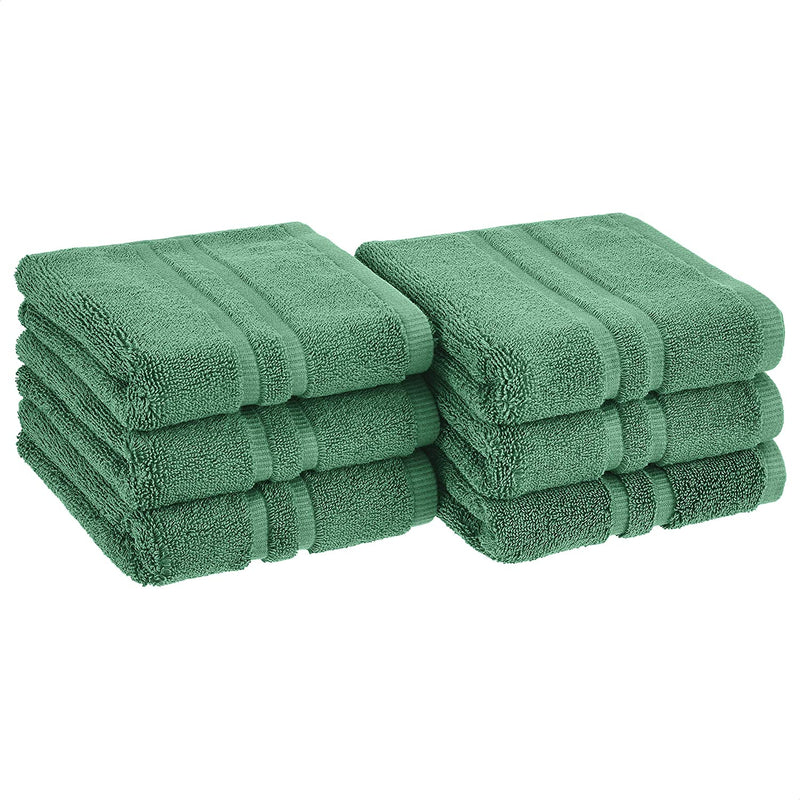 GOTS Certified Organic Cotton Washcloths - 12-Pack, Pristine Snow Home & Garden > Linens & Bedding > Towels KOL DEALS Malachite Green 6-Pack Hand Towels 