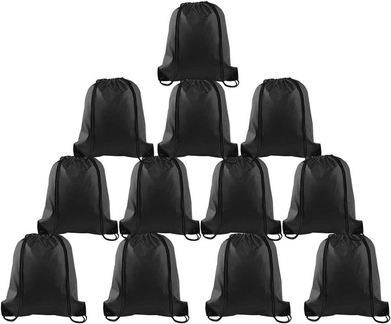 FEPITO 12 Pack Shark Party Favors Bags Shark Drawstring Bags Bulk Goodie Bags,Gift Bags,Treat Bags for Shower Party Home & Garden > Household Supplies > Storage & Organization FEPITO Black 1  