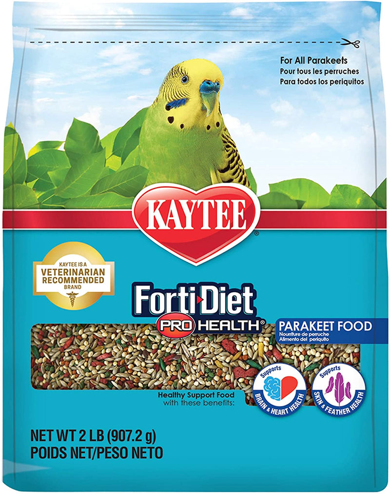 Kaytee Forti-Diet Pro Health Parakeet Pet Bird Food, 4 Pound Animals & Pet Supplies > Pet Supplies > Bird Supplies > Bird Food Central Garden & Pet 2 Pound (Pack of 1)  