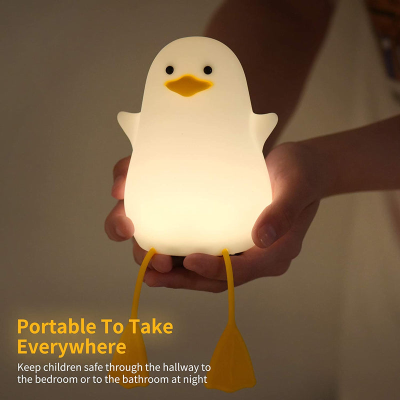 Yuandian Cute Seagull Night Light, Gifts for Women Teen Girls Baby,Night Lights for Kids Bedroom Kawaii Room Decor, Cute Christmas Duck Silicone Nightlights for Children Toddler.