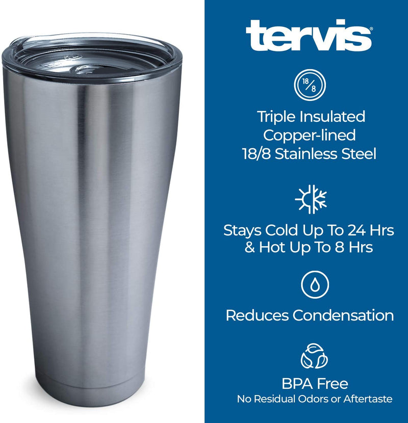 Tervis Triple Walled the Mandalorian Child in Carrier Insulated Tumbler Cup Keeps Drinks Cold & Hot, 30Oz, Stainless Steel
