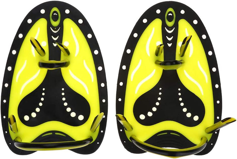 Swim Fin, Swimming Diving Hand Fins Paddles Swim Paddles Hand Flippers for Swimming Water and Feet Women Fins Flexible Soft Gloves Webbed Training Fin Equipment Sporting Goods > Outdoor Recreation > Boating & Water Sports > Swimming Yosoo Yellow Medium 