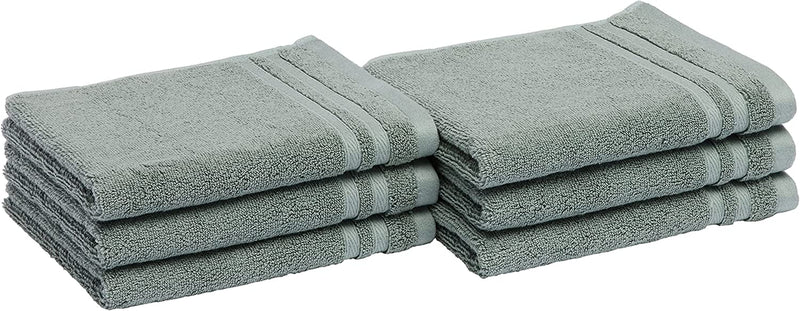 Cotton Bath Towels, Made with 30% Recycled Cotton Content - 2-Pack, White Home & Garden > Linens & Bedding > Towels KOL DEALS Green Hand Towels 