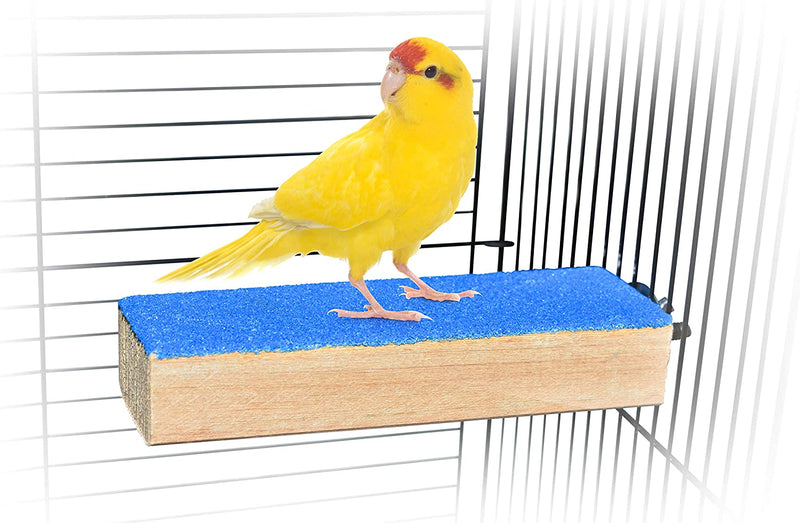 2 Pack - Bird Cage Perch Stand - Beak and Foot Grinding Platform - All Natural Materials - Parakeets, Cockatiels, Canaries, Finches, Conures, Lories, and Budgies - Hamsters and Gerbils (Wood Perch) Animals & Pet Supplies > Pet Supplies > Bird Supplies Spoiled Pet Wood Perch  