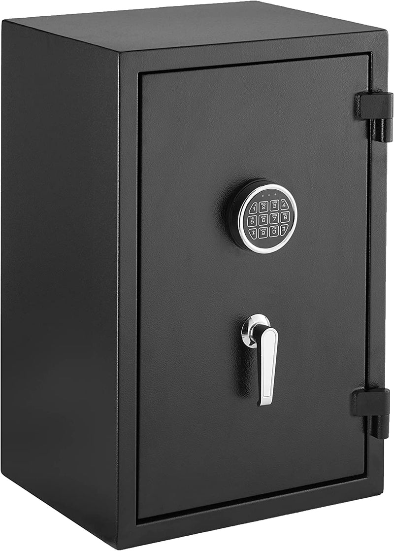 Steel Home Security Safe with Programmable Keypad - Secure Documents, Jewelry, Valuables - 1.52 Cubic Feet, 13.8 X 13 X 16.5 Inches, Black Home & Garden > Household Supplies > Storage & Organization KOL DEALS Keypad Lock + Fire Resistant 2.1 Cubic Feet 