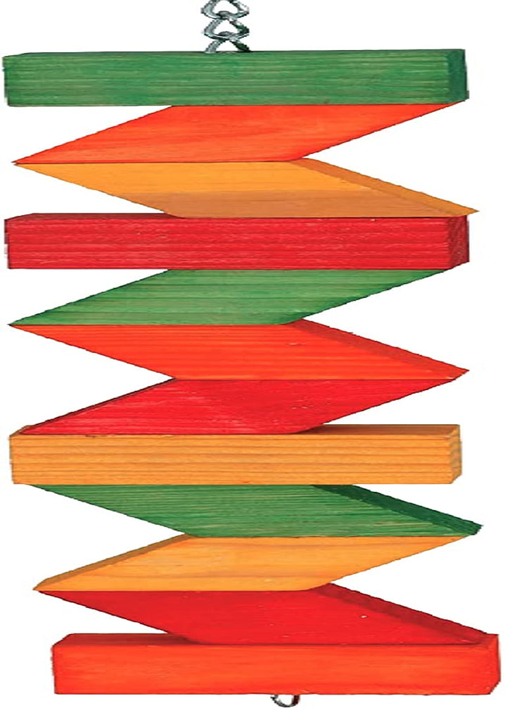 Featherland Paradise | Multi-Colored Zig Zag Chew | Bird Toys for Large Birds Animals & Pet Supplies > Pet Supplies > Bird Supplies > Bird Toys Caitec Corp   