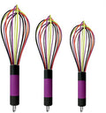 TEEVEA Silicone Whisk 3 Pack Upgraded Kitchen Silicone Whisk Balloon Wire Whisk Set Sturdy Egg Beater Baking Tools for Blending Whisking Beating Stirring Cooking Baking Home & Garden > Kitchen & Dining > Kitchen Tools & Utensils TEEVEA 3 Pack Colorful Whisk  