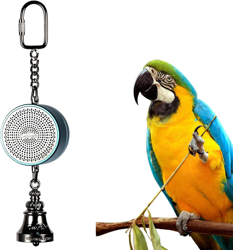Colorday Bird Talking Coach & Interactive Bell Toy (Patent Pending),Silver Animals & Pet Supplies > Pet Supplies > Bird Supplies > Bird Toys Colorday Blue  