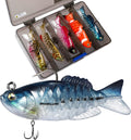 PLUSINNO Fishing Lures, Trout Pike Walleye Bass Fishing Jig Heads, Pre-Rigged Soft Swimbaits with Ultra-Sharp Hooks, Bass Lures with Paddle Tail, Fishing Bait for Saltwater & Freshwater… Sporting Goods > Outdoor Recreation > Fishing > Fishing Tackle > Fishing Baits & Lures PLUSINNO 5PCS-4inch  