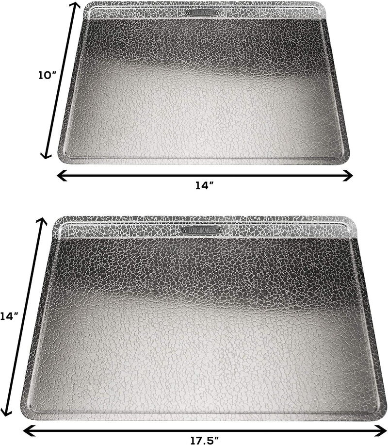 Premium Quality Bakeware, Set of 2 Baking Sheets, 10 X 14-Inch Biscuit and 14 X 17.5-Inch Cookie Sheet