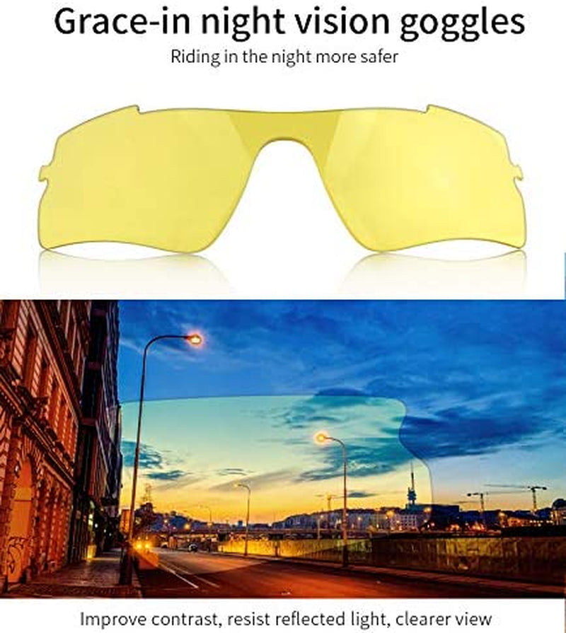 Easydo Sport Cycling Glasses Sunglasses Gafas Mtb Running Riding Eyewear Bicycle Goggles Fietsbril with Headband Sporting Goods > Outdoor Recreation > Cycling > Cycling Apparel & Accessories EASYDO   