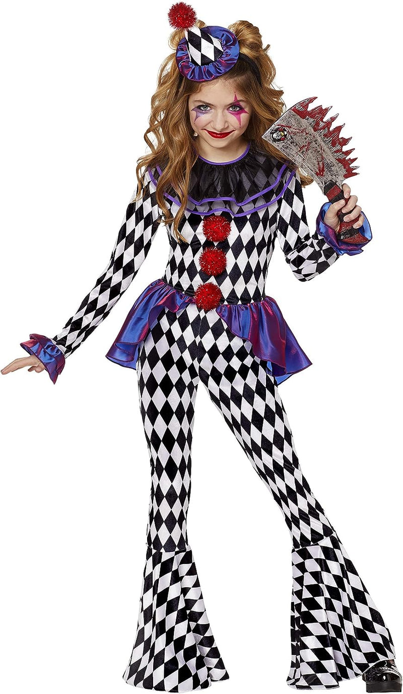 Spirit Halloween Kids Carnival Clown Costume | One Piece Costume | Clown Cosplay | Classic Halloween Outfit  Spirit Halloween   