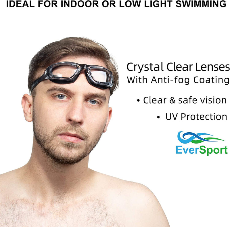 Eversport Swim Goggles Pack of 2 Swimming Goggles anti Fog for Adult Men Women Youth Kids Sporting Goods > Outdoor Recreation > Boating & Water Sports > Swimming > Swim Goggles & Masks EverSport   