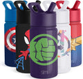 Simple Modern Marvel Spider Man Kids Water Bottle with Straw Lid | Insulated Stainless Steel Reusable Tumbler Gifts for School, Toddlers, Girls, Boys | Summit Collection | 14Oz, Spider Armor Home & Garden > Kitchen & Dining > Tableware > Drinkware Simple Modern Hulk Smash 14oz Water Bottle 