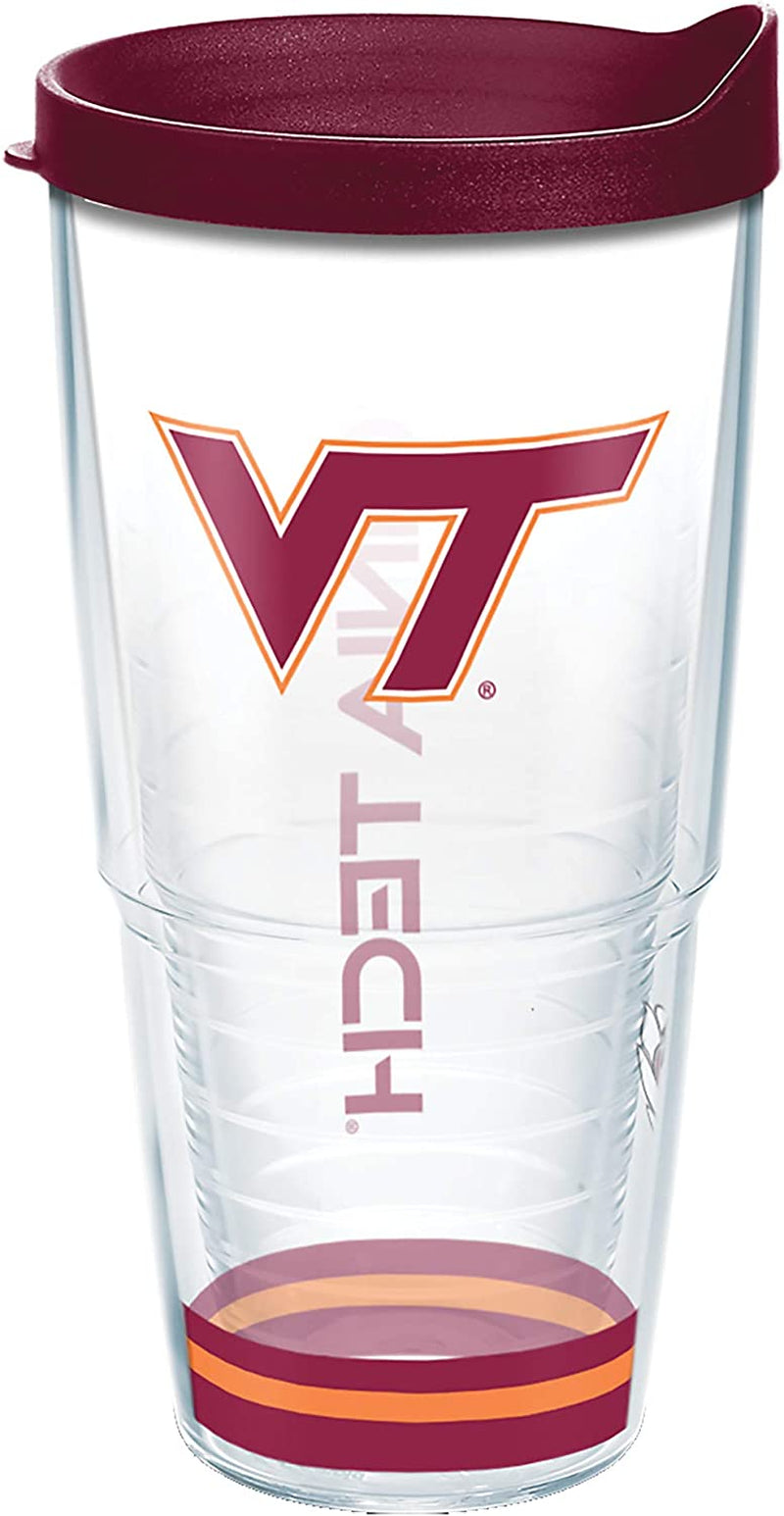 Tervis Virginia Tech University Hokies Made in USA Double Walled Insulated Tumbler, 1 Count (Pack of 1), Maroon Home & Garden > Kitchen & Dining > Tableware > Drinkware Tervis Arctic 24 oz 