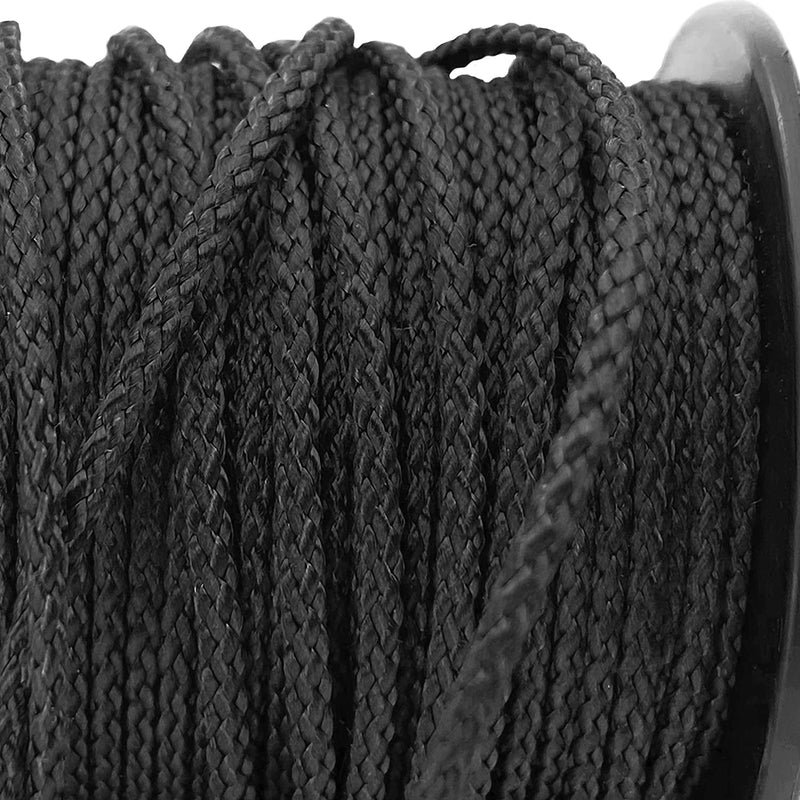 Emma Kites 100% Black Kevlar Braided Cord (0.4~4.6Mm Dia, 50Lb~1800Lb) High Strength, Abrasion Flame Resistant, Tough Survival Tactical Cord Model Rocket Paracord Snare Line Fishing Assist Cord Sporting Goods > Outdoor Recreation > Fishing > Fishing Lines & Leaders emma kites   