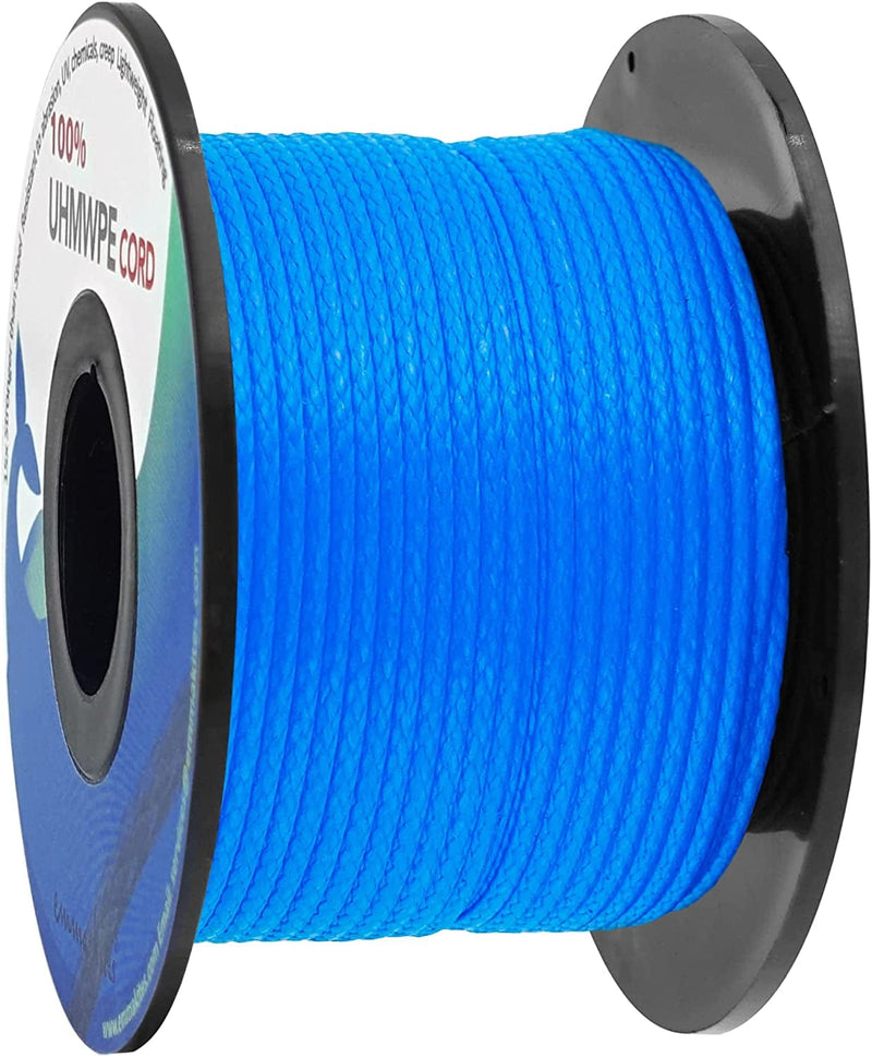 Emma Kites Black 0.8Mm UHMWPE Micro Cord Rope Whipping Twine Durable Repair Cord Thread for Heavy Duty Canvas Tarps Bags Emergency Line for Backpacking Survival 100Ft 220Lb Sporting Goods > Outdoor Recreation > Fishing > Fishing Lines & Leaders emma kites Blue 1.0mm(Dia.)x100ft | 350Lb 
