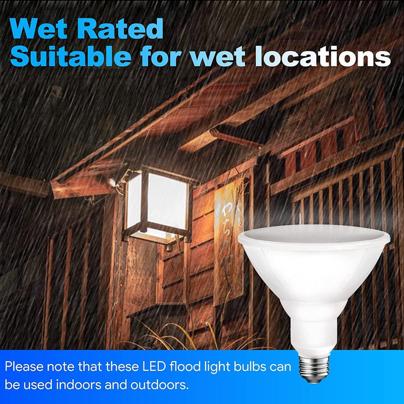 Energetic 1250LM Outdoor Par38 Led Flood Light Bulb, 13.5W=100W, Dimmable, 5000K Daylight, CRI90, E26 Base, Waterproof Led Spotlight Bulb, UL Listed (12 Pack) Home & Garden > Lighting > Flood & Spot Lights Yankon   