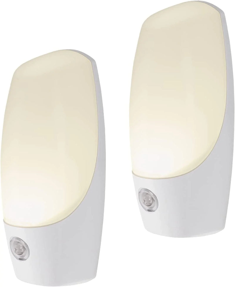 Energizer LED Automatic Night Lights, Plug-In, Soft White, Light Sensing, on at Dusk, off at Dawn, Energy Efficient, Ideal for Bedroom, Bathroom, Kitchen, Hallway, Staircase, 37101, 2 Pack, Home & Garden > Lighting > Night Lights & Ambient Lighting Jasco Products Company, LLC 2 Pack  