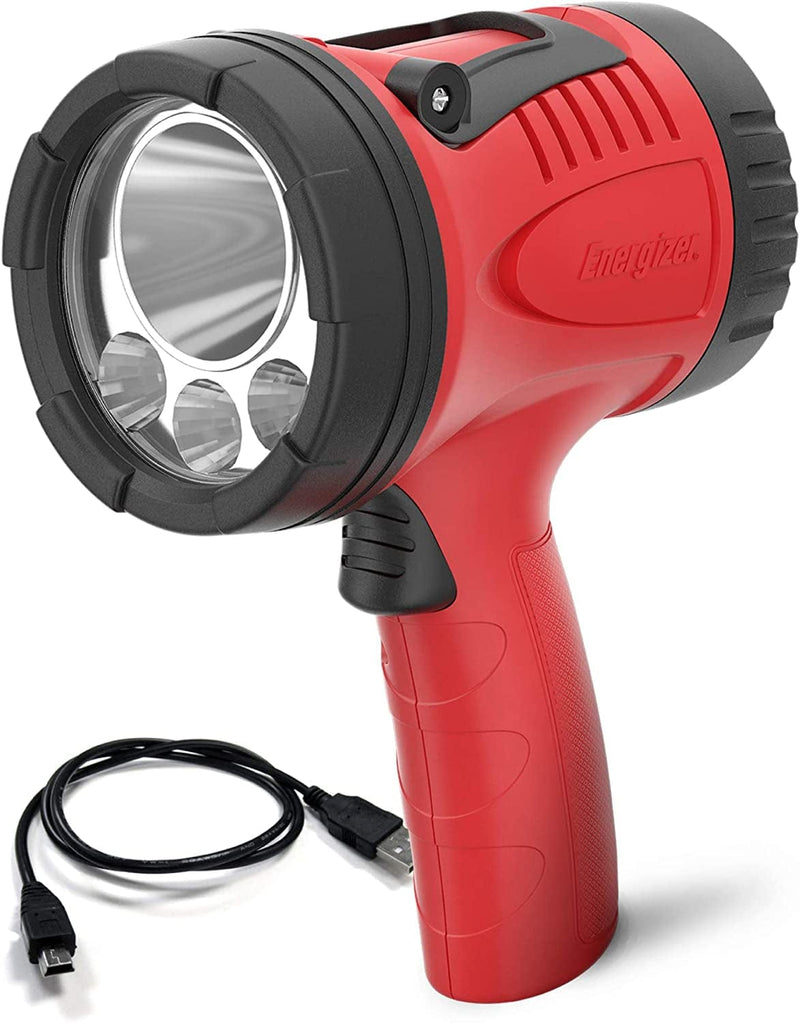 Energizer LED Portable Spotlight, Rechargeable Spotlight Flashlight for Tough Work Environments and DIY Projects, Flash Light with Micro-Usb Cable Included, Pack of 1, Red Home & Garden > Lighting > Flood & Spot Lights Energizer   
