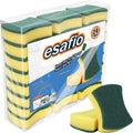Esafio 20 Pcs Eraser Sponge Multi-Functional Premium Sponges for Cleaning Kitchen, Bathroom, Wall, Glass, Car, Shoes, Electrical Appliance Home & Garden > Household Supplies > Household Cleaning Supplies esafio Green & Yellow-24pcs  