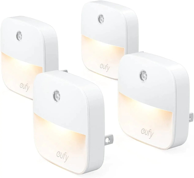 Eufy by Anker, Lumi Plug-In Night Light, Warm White LED, Dusk-To-Dawn Sensor, Bedroom, Bathroom, Kitchen, Hallway, Stairs, Energy Efficient, Compact, Light 4-Pack Home & Garden > Lighting > Night Lights & Ambient Lighting eufy 4 pack  