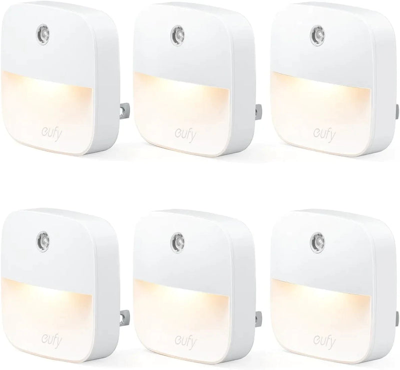 Eufy by Anker, Lumi Plug-In Night Light, Warm White LED, Dusk-To-Dawn Sensor, Bedroom, Bathroom, Kitchen, Hallway, Stairs, Energy Efficient, Compact, Light 4-Pack Home & Garden > Lighting > Night Lights & Ambient Lighting eufy 6 pack  