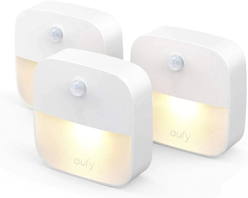 Eufy by Anker, Lumi Stick-On Night Light, Warm White LED, Motion Sensor, Bedroom, Bathroom, Kitchen, Hallway, Stairs, Energy Efficient, Compact, 3-Pack Home & Garden > Lighting > Night Lights & Ambient Lighting eufy   