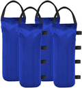 Eurmax 112 LBS Extra Large Pop up Canopy Weights Sand Bags for Ez Pop up Canopy Tent Outdoor Instant Canopies, 4-Pack,Black (Without Sand) Dark Black Home & Garden > Lawn & Garden > Outdoor Living > Outdoor Umbrella & Sunshade Accessories Eurmax Blue  
