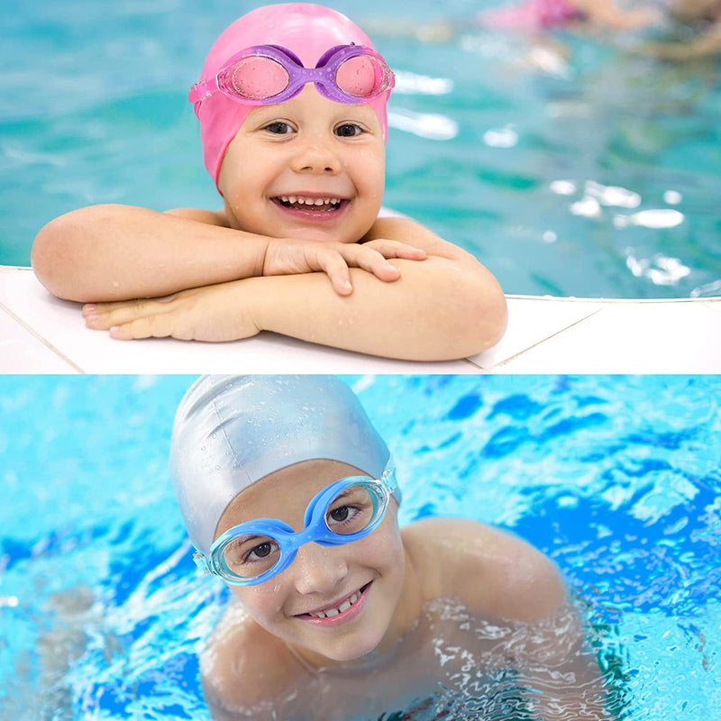EWPJDK Kids Swim Goggles - 2 Pack Swimming Goggles anti Fog No Leaking for Kids Age 5-13