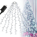 EXF Christmas Tree Lights Indoor Outdoor, 280 LED Christmas Light Strings 6.6FT X 8 Lines with 8 Modes & 6 Hours on Timer, Twinkle Mini Lights Plug in for 6FT- 8FT Xmas Tree Decoration (Warm White) Home & Garden > Lighting > Light Ropes & Strings EXF Cool White  