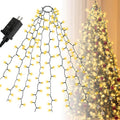 EXF Christmas Tree Lights Indoor Outdoor, 280 LED Christmas Light Strings 6.6FT X 8 Lines with 8 Modes & 6 Hours on Timer, Twinkle Mini Lights Plug in for 6FT- 8FT Xmas Tree Decoration (Warm White) Home & Garden > Lighting > Light Ropes & Strings EXF Warm White  