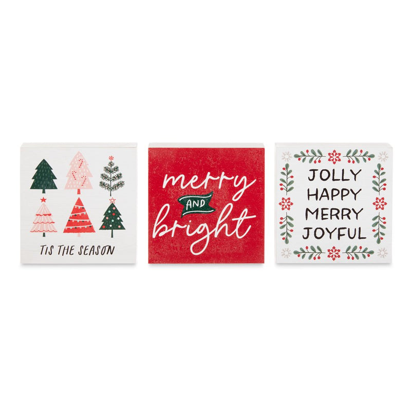 Holiday Time Christmas Tabletop Sign Decorations, 3 Pack Home & Garden > Decor > Seasonal & Holiday Decorations& Garden > Decor > Seasonal & Holiday Decorations HOLIDAY TIME   