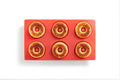 Lékué 0620406R01 Doughnut Silicone Mould 6 Cav. Red Home & Garden > Kitchen & Dining > Cookware & Bakeware Lekue Red  