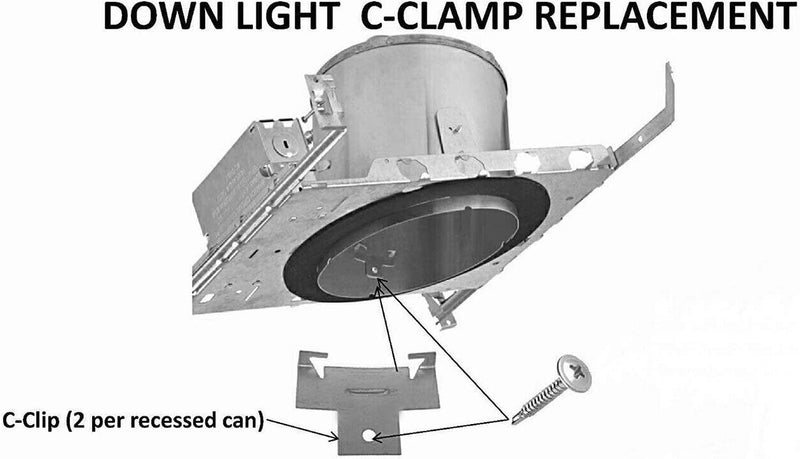 Recessed Light Clips for Downlight | 5 Pairs of Recessed Lighting Clips | Perfect for Recessed Retrofit down Light
