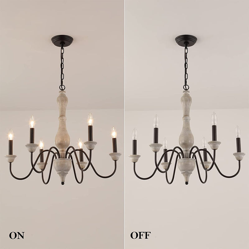 MEIXISUE French Country Chandelier,Farmhouse Vintage Antique Chandelier Pendant Light Fixtures for Kitchen Island Dining Room Living Room Foyer Entryway Office UL Listed Home & Garden > Lighting > Lighting Fixtures > Chandeliers MEIXI   