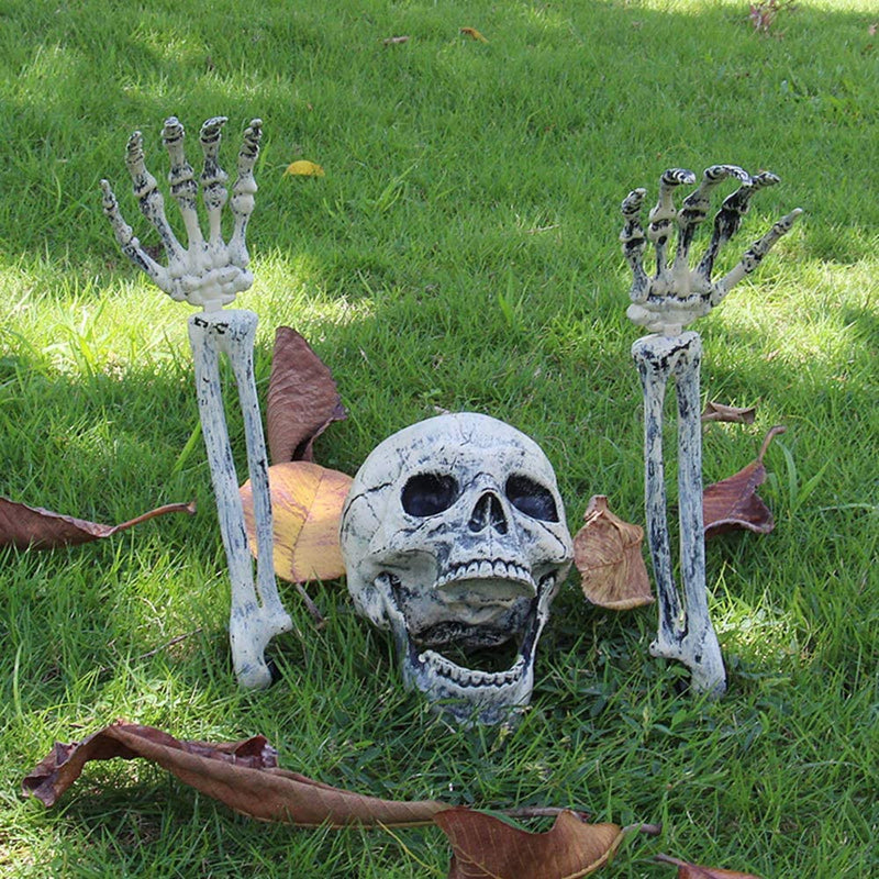AISENO Realistic Skeleton Stakes Halloween Decorations for Lawn Stakes Garden Halloween Skeleton Decoration  AISENO   