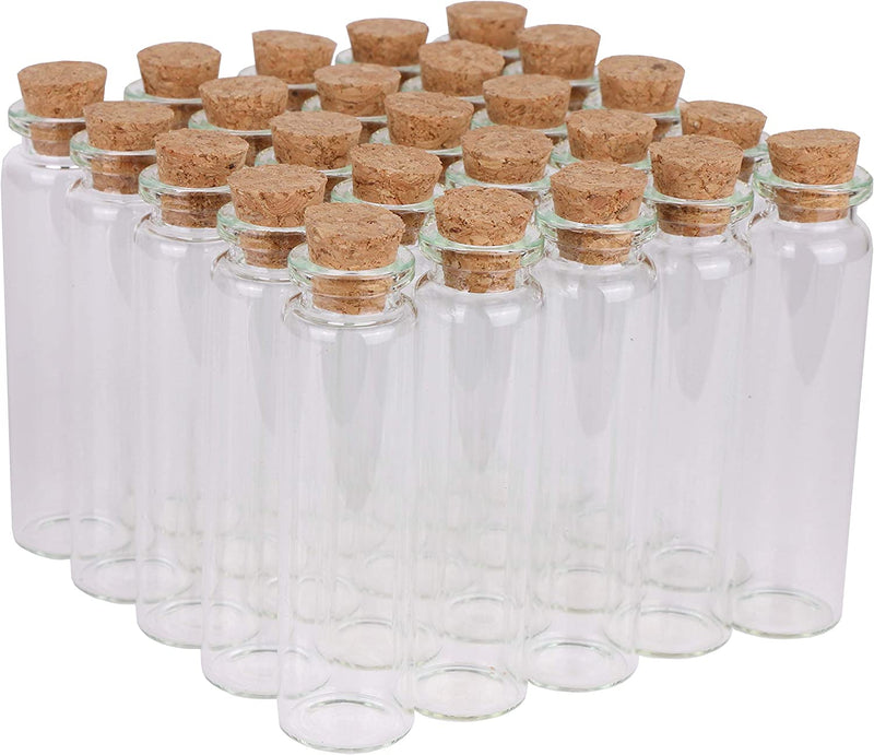 Maxmau 20Ml Small Glass Bottles,Tiny Glass Vials,Jars with Cork Stoppers,Message Bottles,Wishing Bottle for Wedding Favors, Baby Shower Favors, DIY Art Craft Storage,24Pcs Home & Garden > Decor > Decorative Jars MaxMau   